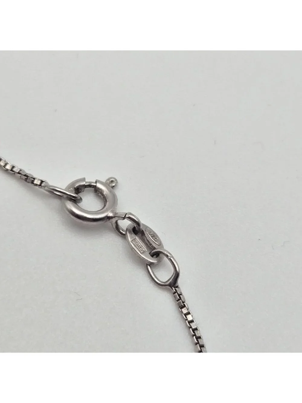 Sterling Silver Rainbow Gemstone Pendant Necklace 925 Box Chain Elegant Design